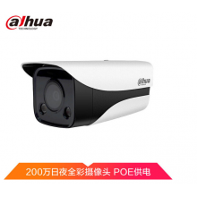 大華 （Dahua）POE網絡攝像頭H.265星光監控攝像機 雙紅外燈